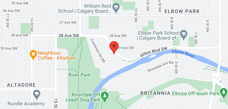 map of 1137A Sifton Boulevard SW